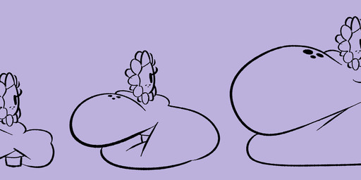 belly belly_expansion big_belly big_butt black_eyes black_spots body_size_growth butt butt_expansion dot_eyes expansion eyelashes featureless_chest female flower freckled_butt freckled_face freckles huge_belly huge_butt hyper hyper_belly hyper_butt limbless mouthless noseless plant plant_pot potted_plant purple_background purple_body purple_skin side_view simple_background simple_eyes size_transformation solo spots transformation weight_gain octoguy electronic_arts plants_vs._zombies popcap_games elemental_creature flora_fauna flower_creature sunflower_(pvz) 2022 absurd_res black_and_blue digital_drawing_(artwork) digital_media_(artwork) english_description hi_res monochrome sequence