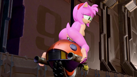 anthro anthro_penetrated anus butt clothing duo female female_penetrated genitals gloves green_eyes hair handwear machine nipples open_mouth penetration penile penile_penetration pink_body sex tail teeth vaginal vaginal_penetration sound_warning twintails3d project_x_love_potion_disaster sega sonic_the_hedgehog_(series) amy_rose badnik eulipotyphlan hedgehog mammal motobug robot 16:9 3d_(artwork) 3d_animation animated digital_media_(artwork) hi_res short_playtime sound webm widescreen