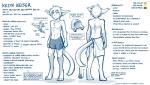 2019 4_toes abs anthro arm_tuft armor athletic athletic_anthro athletic_male barefoot basitin big_ears biped boxers_(clothing) butt casual_exposure chest_tuft clothed clothing conditional_dnp digitigrade ear_tuft elbow_tuft english_text eyebrows feet front_view fur hair half-closed_eyes headgear helmet hi_res ineffective_clothing keith_keiser leg_tuft male mammal mentioned_character model_sheet monochrome narrowed_eyes navel pawpads paws prick_ears rear_view short_hair shoulder_tuft simple_background sketch slim smile solo standing text toes tom_fischbach topless towel towel_only tuft twokinds underwear white_background zen_(twokinds)