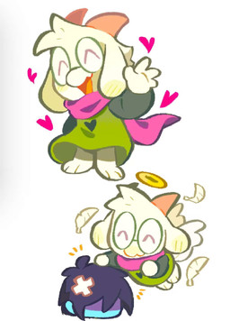 3_toes anthro barefoot blue_body blue_hair blue_skin clothing duo feet fur green_clothing hair halo male paws plantigrade simple_background toes white_background white_body white_fur wings ache13337003 deltarune undertale_(series) kris_dreemurr ralsei bovid caprine darkner goat mammal 2025 hi_res