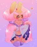 anthro babydoll brown_body brown_fur clothed clothing clothing_lift female fur lingerie nightgown panties solo underwear mochimochi39mo nintendo pokemon generation_4_pokemon lopunny pokemon_(species) 4:5 absurd_res hi_res