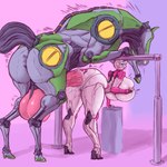 anal anal_penetration animal_genitalia animal_penis balls bent_over bestiality big_balls big_breasts big_butt big_penis biped blue_eyes blue_mouth bodily_fluids breast_grab breasts butt clenched_teeth cum cum_in_ass cum_inside cybernetics duo equine_genitalia equine_penis female feral from_behind_position genital_fluids genitals green_body hand_on_breast huge_balls huge_breasts huge_butt huge_penis humanoid_on_feral hyper hyper_balls hyper_genitalia hyper_penis leaking_cum looking_back machine magenta_background male male/female motion_lines nude penetration penis pink_balls pink_body pink_penis pussy saliva sex simple_background size_difference standing teeth thick_thighs vein veiny_penis white_body yellow_eyes saidra hasbro takara_tomy transformers arcee cybertronian equid equine horse humanoid mammal robot robot_humanoid 1:1 2023 absurd_res colored digital_drawing_(artwork) digital_media_(artwork) hi_res