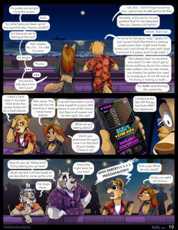 5_fingers anthro black_nose blue_eyes breasts brown_body brown_fur brown_hair brown_nose cellphone cigarette cigarette_in_mouth clothed clothing dialogue elderly_anthro elderly_male electronics eyewear female fingers floppy_ears fur glasses grey_body grey_fur group hair jacket jewelry lanyard male night nightclub object_in_mouth open_mouth page_number phone red_hair shirt smartphone smile tail teeth text tongue topwear white_body white_fur white_hair wide_eyed jackaloo andrew_oleander chelsea_addison emery_waldren noah_mcmurphy bird_dog canid canine canis domestic_dog golden_retriever great_dane hunting_dog irish_wolfhound mammal mastiff molosser retriever sighthound 2025 comic english_text hi_res multiple_scenes url