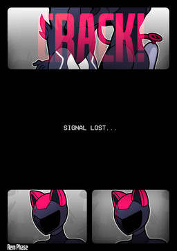 anthro arm_feathers black_latex blood bodily_fluids bolt_gun clothing death dialogue duo female grey_body latex latex_clothing latex_skinsuit multicolored_body one-piece_swimsuit skinsuit swimwear text tight_clothing two_tone_body wearing_helmet white_body rem_phase avian bird owl unknown_species 2026 absurd_res comic english_text hi_res