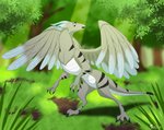 curious feathered_wings feathers female feral forest forest_background fur grass nature nature_background plant solo tail tree wings skelly_doll legend_of_ahya mythology llydia_the_fluff_dragon_(darkflamewolf) dragon furred_dragon furred_scalie mythological_creature mythological_scalie scalie hi_res