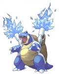 ambiguous_gender blue_body blue_skin feral shell simple_background solo water white_background pearlasaurus nintendo pokemon blastoise generation_1_pokemon pokemon_(species) reptile scalie 4:5