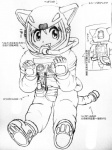 animal_ears astronaut boots cat_ears catgirl cute female gloves hair helmet japanese_text looking_at_viewer plain_background sketch smile solo space spacesuit text white_background
Rating: Safe
Score: 0
User: Torgaddon
Date: February 19, 2013