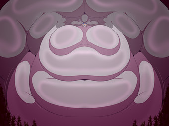 anthro belly big_belly big_breasts big_butt big_tail blobby blonde_hair breasts butt expansion facial_markings female female_anthro fur grey_body grey_fur hair head_markings horn huge_breasts huge_butt huge_thighs hyper hyper_breasts hyper_butt hyper_thighs immobile macro macro_anthro macro_female markings morbidly_obese obese overweight solo spiked_tail spikes spikes_(anatomy) tail thick_thighs weight_gain wings ghospe_moth mythology riona_(riona_hexagon) dragon hybrid lagomorph leporid mammal mythological_creature mythological_scalie rabbit scalie 4:3 absurd_res colored hi_res