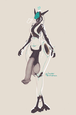 animal_genitalia animal_penis anthro balls big_balls big_breasts big_penis biped bottomless bra bra_only breasts clothed clothing cybernetics ear_piercing ears_up equine_genitalia equine_penis exclamation_point flaccid flared_penis genitals gynomorph hologram_head huge_balls huge_penis hyper hyper_genitalia hyper_penis intersex long_penis machine mechanical_arm mechanical_leg mechanical_tail medial_ring penis piercing question_mark ring_piercing saggy_balls side_boob simple_background skimpy solo standing tan_background text underwear underwear_only wide_hips yo-lander val_(yo-lander) canid canine canis cyborg dalmatian domestic_dog mammal robot 2025 2:3 absurd_res english_text hi_res signature trans_(lore) trans_woman_(lore)