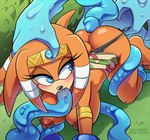 anthro anus areola barefoot big_areola big_breasts big_nipples blue_eyes breasts butt clothed clothing duo feet female huge_areola huge_breasts huge_nipples looking_back male male/female nipples oral oral_penetration orange_body penetration penis_tentacles sex tentacle_in_mouth tentacle_penetration tentacle_sex tentacles water the_other_half sega sonic_adventure sonic_the_hedgehog_(series) chaos_(sonic) tikal_the_echidna echidna elemental_creature mammal monotreme water_creature 2025 hi_res