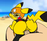 balls_deep beach beach_sex bestiality big_butt bodily_fluids body_part_in_pussy bottomwear bottomwear_down bouncing_butt butt cleft_tail clothed clothing consistent_pov cosplay_pikachu_(costume) costume dialogue duo erection eye_contact faceless_character faceless_human faceless_male female female_focus female_on_human female_on_top female_penetrated feral feral_focus feral_on_top feral_penetrated first_person_view from_behind_position genital_fluids genitals half-closed_eyes human_on_bottom human_on_feral human_penetrating human_penetrating_feral human_pov interspecies larger_human larger_male looking_at_another looking_at_partner looking_at_viewer looking_back male male/female male_on_bottom male_on_feral male_penetrating male_penetrating_female male_pov mask moan narrowed_eyes on_bottom on_top outside outside_sex pants pants_down partially_clothed penetrating_pov penetration penile penile_penetration penis penis_in_pussy pokemon_speak pokephilia pussy reverse_cowgirl_position seaside sex sex_on_the_beach short_stack size_difference sky smaller_female smaller_feral smaller_penetrated solo_focus tail talking_to_viewer vaginal vaginal_fluids vaginal_penetration lkiws third-party_edit nintendo pokemon cosplay_pikachu_(character) pikachu_libre generation_1_pokemon human mammal pikachu pokemon_(species) rodent 2019 2d_animation animated colored frame_by_frame hi_res short_playtime sound webm