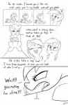 2017 applejack_(mlp) black_and_white comic cutie_mark dialogue duo earth_pony english_text equid equine extreme_size_difference eyes_closed female feral freckles friendship_is_magic hair hasbro hi_res horse line_art mammal micro monochrome my_little_pony mythological_creature mythological_equine mythology open_mouth pegasus pony ponythroat rainbow_dash_(mlp) restrained size_difference smile text wings