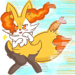 :3 ambiguous_anthro ambiguous_gender anthro biped blep blush digitigrade dipstick_tail food looking_at_viewer markings motion_lines object_in_tail shrimp_(food) simple_background solo tail tail_markings tongue tongue_out annyui0611 nintendo pokemon braixen canid generation_6_pokemon mammal pokemon_(species) 1:1 2022 digital_drawing_(artwork) digital_media_(artwork) full-length_portrait hi_res japanese_description portrait translated_description