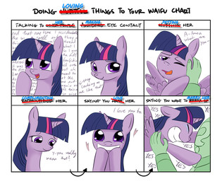 bodily_fluids chart clothed clothing crying dialogue directional_arrow disembodied_hand duo eyes_closed feathered_wings feathers female feral hair happy heart_symbol horn looking_at_viewer love multicolored_hair one_eye_closed open_mouth open_smile petting purple_body purple_eyes purple_feathers purple_hair simple_background smile solo_focus tears tears_of_joy teeth text two_tone_hair white_background wide_eyed wings phoenixpony friendship_is_magic hasbro my_little_pony mythology waifu_chart anon twilight_sparkle_(mlp) equid equine human mammal mythological_creature mythological_equine winged_unicorn english_text meme