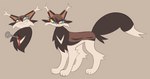 ambiguous_gender blood blue_eyes bodily_fluids brown_body brown_fur eyelashes feral fur simple_background smile solo stab tan_background tan_body tan_fur yellow_sclera conditional_dnp labbit_(artist) warriors_(book_series) hawkfrost_(warriors) domestic_cat felid feline felis mammal hi_res model_sheet male_(lore)
