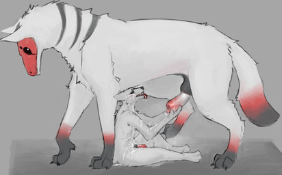 after_orgasm animal_genitalia animal_penis anthro anthro_on_feral bestiality bodily_fluids canine_genitalia canine_penis cum cum_covered cum_drip cum_in_mouth cum_inside cum_on_face cum_on_penis dripping duo erection excessive_cum excessive_genital_fluids facial_markings feral feral_on_top genital_fluids genitals handjob head_markings holding_penis knot knot_in_sheath knotted_penis larger_feral larger_male male male/male male_anthro male_feral markings mask_(marking) messy musk paws penile penis penis_milking servicing_from_below sex sheath size_difference smaller_anthro smaller_male tail tongue tongue_out corvidtree garvark_(corvidtree) canid canine mammal unknown_species hi_res