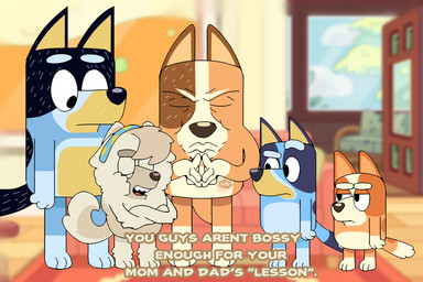 accessory age_difference annoyed anthro bite_mark bite_mark_on_stomach black_body black_ears black_eyes black_fur black_nose black_tail blue_body blue_ears blue_fur blue_headband blue_tail brown_body brown_ears brown_fur brown_nose carpet crossed_arms door eyebrows eyes_closed female fur furniture gesture group hair half-closed_eyes hand_gesture headband inside looking_at_another male multicolored_body multicolored_fur narrowed_eyes orange_body orange_ears orange_fur orange_tail raised_eyebrow sofa standing tail tan_body tan_fur tan_hair tan_tail teeth text tongue two_tone_body two_tone_fur two_tone_headband two_tone_tail white_body white_ears white_fur white_tail yellow_body yellow_fur yellow_headband young young_anthro young_female younger_female fembo bluey_(series) bandit_heeler bingo_heeler bluey_heeler chilli_heeler judo_(bluey) australian_cattle_dog canid canine canis cattledog chow_chow domestic_dog herding_dog mammal pastoral_dog spitz 2026 3:2 digital_media_(artwork) english_text hi_res meme daughter_(lore) father_(lore) father_and_child_(lore) father_and_daughter_(lore) mother_(lore) mother_and_child_(lore) mother_and_daughter_(lore) parent_(lore) parent_and_child_(lore) parent_and_daughter_(lore) sibling_(lore) sister_(lore) sisters_(lore)