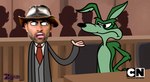 canid canine canis cartoon_network clothing coyote coyote_peterson coyote_vs._acme duo fake_screencap green_body green_skin hat headgear headwear hi_res human looney_tunes mad_(series) male mammal parody real_world standing warner_brothers wile_e._coyote youtuber zytrux_1