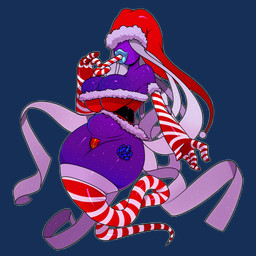 belly big_breasts breasts candy candy_cane cleavage clothed clothing curvy_figure dessert female food holidays huge_breasts navel not_furry simple_background slightly_chubby solo voluptuous theboogie christmas mario_bros nintendo paper_mario shadow_queen ghost humanoid shadow_siren spirit 2016 absurd_res alpha_channel digital_media_(artwork) hi_res