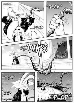 anthro blood bodily_fluids bottomless clothed clothing female horn outside scar simple_background solo text umbilical_cord kifyun2 beau_(undying_void) lagomorph leporid mammal rabbit absurd_res black_and_white comic hi_res monochrome