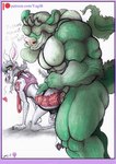 anal anthro big_dom_small_sub dominant duo male male/male size_difference yagi_b._(artist) yagi_b. bovid caprine goat mammal low_res