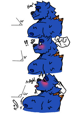 ahegao angle anthro big_muscles big_pecs blue_body blue_fur blush bodily_fluids crystal cum disembodied_hand fur genital_fluids hair hair_grab jiggling looking_pleasured male moan moobs motion_lines muscular pecs side_view solo touching_hair sirozinn angle_head_tilt_meme kemo bear kryro mammal absurd_res hi_res