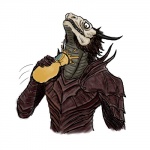 ambiguous_gender anthro armor beverage container estus horn humor jar oops sad simple_background solo the_truth white_background worried menaslg dark_souls fromsoftware mythology dragon dragonoid_(dark_souls) mythological_creature mythological_scalie scalie 1:1 lol_comments