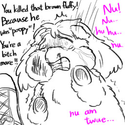 abuse animal_abuse blood bodily_fluids bruised bruised_eye bruised_face clothed clothed_human clothing color_coded_text crying dialogue duo female female_feral feral footwear gore hair hooves lying mostly_offscreen_character nosebleed on_front pink_text profanity shoes sneakers solo_focus tears teeth text violence young young_female young_feral yellowcottoncandy030 fluffy_pony fluffy_pony_(species) human mammal 1:1 2025 broken_english comic digital_drawing_(artwork) digital_media_(artwork) english_text hi_res