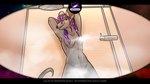 anthro bathing bedroom_eyes breasts convenient_censorship female hair long_hair narrowed_eyes navel open_mouth purple_hair seductive showering solo steam_censorship wet galacticmonsterquest galactic_monster_quest alien mammal monster mouse murid murine rodent 16:9 2023 censored digital_media_(artwork) widescreen