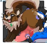 anal animal_genitalia animal_penis balls big_balls big_penis bodily_fluids canine_genitalia canine_penis duo ear_piercing eyebrow_piercing facial_piercing feral feral_on_feral genital_fluids genitals huge_balls huge_penis hyper hyper_balls hyper_genitalia hyper_penis knot knotted_penis male male/male oral paws penis piercing precum raised_paw raised_tail rimming rimming_male saliva sex tail urethra urethra_tip cloufy cobalt_(texiefox) kita_tanuki canid canine canis mammal raccoon_dog tanuki wolf hi_res