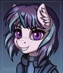 ambiguous_form cosplay cyberpunk female horn smile solo elronya eltaile friendship_is_magic ghost_in_the_shell hasbro my_little_pony mythology major_motoko_kusanagi starlight_glimmer_(mlp) equid equine horse mammal mythological_creature mythological_equine pony unicorn bust_portrait crossover hi_res portrait