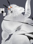 anthro antlers big_butt black_antlers black_horn black_lipstick bodily_fluids breasts butt exclamation_point female genital_fluids genitals grey_background hand_on_butt horn huge_butt lips lipstick looking_at_viewer looking_back looking_back_at_viewer low-angle_view makeup mask nude orange_eyes pussy question_mark rear_view simple_background solo thick_lips thick_thighs vaginal_fluids white_body wide_hips parasytal jujutsu_kaisen agito_(jujutsu_kaisen) humanoid monster digital_drawing_(artwork) digital_media_(artwork) hi_res