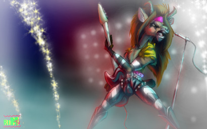 1980s_theme abstract_background bulge clothing costume electric_guitar electronics guitar lights male microphone musical_instrument on_stage performance playing_guitar playing_music plucked_string_instrument rimtv simple_background solo string_instrument rimpala hairmetal bovid caprine chamois mammal pyrenean_chamois 16:10 widescreen