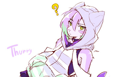 ambiguous_gender anthro blush clothing hoodie question_mark simple_background solo text topwear white_background sollyz thurry_(sollyz) aquatic fish shark 2019 digital_drawing_(artwork) digital_media_(artwork) english_text signature