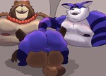 anal belly big_belly big_butt blue_body bodily_fluids brown_body butt duo male male/male moobs nipples overweight overweight_male sex sweat white_body smut_leo lifewonders sega sonic_the_hedgehog_(series) tokyo_afterschool_summoners big_the_cat gyobu_(tas) canid canine domestic_cat felid feline felis mammal raccoon_dog tanuki hi_res