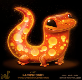 ambiguous_gender black_background black_eyes feral glowing glowing_body humor lamp orange_body pun simple_background smile solo sprawling_gait text visual_pun white_background yellow_body piper_thibodeau mythology amphibian mythological_creature mythological_salamander mythological_scalie salamander scalie 2018 digital_media_(artwork) digital_painting_(artwork) english_text painting_(artwork) url