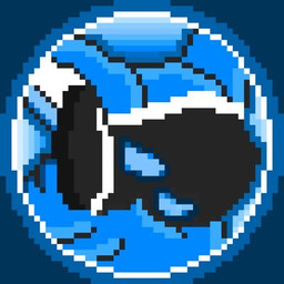 anthro blue_body blue_eyes blue_face blue_fur fur machine male open_mouth screen screen_face solo user_avatar anonymous_artist echo-x1940 protogen 1:1 digital_media_(artwork) low_res pixel_(artwork)