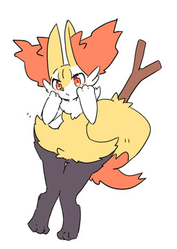3_fingers 3_toes anthro arm_tuft big_tail biped black_body black_fur black_legs blush blush_stickers breasts cheek_tuft chest_tuft digitigrade dipstick_tail dutch_angle emanata eyelashes facial_tuft featureless_breasts featureless_crotch feet female female_anthro fingers front_view fur hip_tuft inner_ear_fluff knock-kneed looking_at_viewer markings mouth_closed multicolored_body multicolored_fur multicolored_tail nude nude_anthro nude_female object_in_tail orange_body orange_eyes orange_fur orange_inner_ear_fluff orange_tail_tip pointy_ears prick_ears shoulder_tuft simple_background small_breasts snout solo standing stick stick_in_tail tail tail_markings toes tuft two_tone_tail white_background white_body white_fur yellow_body yellow_fur yellow_tail yakiniku628 nintendo pokemon braixen canid generation_6_pokemon mammal pokemon_(species) 2021 colored digital_drawing_(artwork) digital_media_(artwork) flat_colors full-length_portrait hi_res portrait