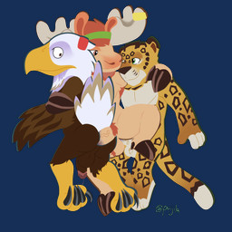 accesory accessories_only accessory anal anal_penetration anthro antlers athletic athletic_anthro athletic_male balls beak biped bodily_fluids body_hair brown_body butt canada countershading dripping erection feathers feet from_behind_position fur genital_fluids genitals group group_sex hair headband horn humanoid_genitalia humanoid_penis leaking_precum looking_at_another looking_back male male/male male_penetrated male_penetrating male_penetrating_male markings mexico nude penetration penile penile_penetration penis precum precum_drip precum_string pubes sandwich_position sex simple_background spots tail talons threesome toes transparent_background trio united_states_of_america white_body white_feathers wings world_cup legguflops fifa clutch_(fifa) maple_(fifa) zayu zayu_(fifa) accipitrid accipitriform avian bald_eagle bird deer eagle felid jaguar mammal moose new_world_deer pantherine sea_eagle 1:1 2026 absurd_res alpha_channel digital_media_(artwork) hi_res