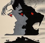 building feral fur fur_growth growth island male open_mouth palm_tree plant pupils red_eyes silhouette slit_pupils snout snout_growth solo transformation tree unknown_artist island_of_dr_moreau felid feline human mammal headshot_portrait portrait