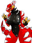 annoyed big_breasts blush bodily_fluids breasts female machine red_body solo sweat tail thick_thighs wide_hips nik_(anikhom) power_rangers dinosaur humanoid prehistoric_species reptile robot robot_anthro scalie theropod tyrannosaurid tyrannosauroid tyrannosaurus tyrannosaurus_rex 3:4