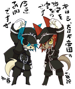 anthro blue_hair boots brown_fur canine chibi clothing dog duo fur hair hat japanese_text kemono male mammal molasses_(artist) red_eyes text translation_request yellow_eyes yellow_fur
Rating: Safe
Score: 0
User: KemonoLover96
Date: February 10, 2015 anthro blue_hair boots brown_fur canine chibi clothing dog duo fur hair hat japanese_text kemono male mammal molasses_(artist) red_eyes text translation_request yellow_eyes yellow_fur
Rating: Safe
Score: 0
User: KemonoLover96
Date: February 10, 2015