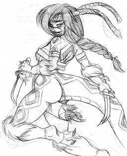 2_toes accessory big_butt bottomwear braided_hair breasts butt claws clothing dagger feet female footwear gloves hair handwear headband jumping leg_markings legwear loincloth looking_at_viewer looking_back markings melee_weapon native_american non-mammal_breasts rear_view socks solo tail tail_markings thick_tail toe_claws toeless_footwear toes weapon wind avencri tina_of_the_south sitala reptile scalie snake 2012 graphite_(artwork) monochrome sketch traditional_media_(artwork)