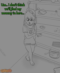 anthro barefoot bow_ribbon brush bucket camera candy chocolate closet clothed clothing condom container cornered cuff_(restraint) dessert dialogue dustpan feet female food glint hair handcuffs holding_arm imminent_rape imminent_sex inside janitor_closet lock locking_door loli lollipop looking_at_viewer lost lube lube_bottle metal_cuffs nervous overalls paint paint_can paintbrush paper_towel pockets restraints scut_tail sexual_barrier_device shelf shirt short_tail sign simple_background solo standing tail talking_to_viewer tape topwear young young_anthro young_female coffeekit lagomorph leporid mammal rabbit absurd_res hi_res monochrome sketch