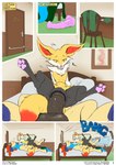 abdominal_bulge absurd_res amber_(cafe_plaisir) animal_dildo animal_genitalia animal_penis animal_pussy animal_sex_toy anthro anthro_on_feral anthro_penetrated aquarius_(cafe_plaisir) balls bed bestiality big_balls big_penis bodily_fluids braixen cafe_plaisir canine_genitalia canine_pussy chair comic dark_violet dialogue dildo dryftwood62 duo english_text equine_dildo equine_genitalia equine_penis female female_on_top female_penetrated feral feral_penetrating feral_penetrating_anthro furniture generation_5_pokemon generation_6_pokemon genital_fluids genitals hi_res horn huge_balls huge_penis keldeo keldeo_(ordinary_form) large_penetration larger_male legendary_pokemon looking_pleasured male male/female male_on_bottom male_penetrating male_penetrating_female medial_ring moan nintendo on_bed on_bottom on_top open_mouth pawpads paws penetration penile penile_penetration penis penis_in_pussy pokemon pokemon_(species) pussy reverse_cowgirl_position sex sex_toy size_difference smaller_female smaller_penetrated sound_effects spread_legs spreading stretched_pussy surprise surprised_expression text tight_fit vaginal vaginal_fluids vaginal_penetration vein veiny_penis water