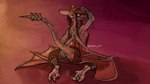 anthro big_ears curling_toes feet female membrane_(anatomy) membranous_wings paws raised_arm raised_tail simple_background sitting sitting_on_ground solo spread_legs spreading tail toothy_grin wings gummi_art deadlock valve ivy_(deadlock) gargoyle 16:9 digital_drawing_(artwork) digital_media_(artwork) digital_painting_(artwork) hi_res sketch widescreen