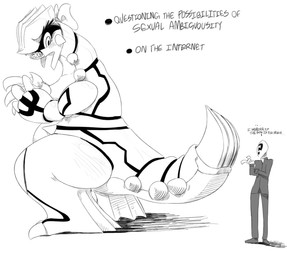 accessory blush bow_(feature) bow_accessory bow_ribbon breasts duo female hair_accessory hair_bow hair_ribbon meta ribbons size_difference tail text sunibee nintendo pokemon anon generation_3_pokemon groudon legendary_pokemon pokemon_(species) black_and_white digital_drawing_(artwork) digital_media_(artwork) english_text hi_res monochrome sketch