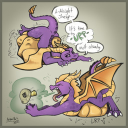 abdominal_bulge belly big_belly bodily_fluids bone burp_cloud burping burping_up_bones burping_up_collar burping_up_object digestion digestion_noises digestion_sequence face_imprint fatal_vore huge_belly imprint lying_on_self male multi_prey oral_vore post_vore_weight_gain prey_imprint rumbling_stomach saliva saliva_on_skull same_size_vore solo stretching vore weight_gain arkailart activision mythology spyro_the_dragon dragon mythological_creature mythological_scalie scalie absurd_res hi_res sequence