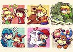 anthro blonde_hair blush brown_hair clothed clothing female feral floppy_ears fur group hair hat headgear headwear heart_symbol holding_object humanoid_pointy_ears machine male open_mouth open_smile pointy_ears smile tongue tongue_out wings teijiro animal_crossing capcom duck_hunt earthbound_(series) kirby_(series) mega_man_(series) megaman_(classic) nintendo super_smash_bros. the_legend_of_zelda wind_waker boney_(earthbound) duck_hunt_dog duck_hunt_duck isabelle_(animal_crossing) king_(earthbound) kirby link_(wolf_form) lucas_(earthbound) mega_man_(character) ness rush_(mega_man) toon_link villager_(animal_crossing) anatid anseriform avian bird canid canine canis domestic_dog duck human humanoid hylian mammal robot wolf 2018