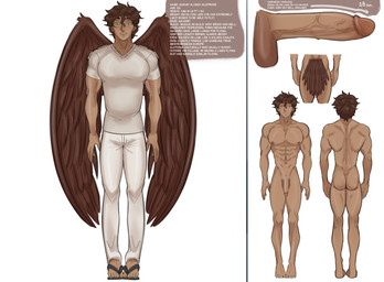 athletic athletic_male balls big_chest butt clothed clothing erection feathered_wings feathers front_view genitals information male measuring measuring_penis muscular muscular_chest muscular_legs muscular_male nipples not_furry nude nude_male penis rear_view smile solo tail tail_feathers text vein veiny_penis view wings ethari_ayface yumminomnom les_plumes_du_desir akshay_(les_plumes_du_desir) accipitrid accipitriform accipitriform_humanoid aguiarei animal_humanoid avian avian_humanoid bird bird_humanoid eagle eagle_humanoid humanoid mammal mammal_humanoid winged_humanoid absurd_res english_description english_text hi_res model_sheet official_art